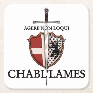 Affiche logo AMHE du 74 Underlägg Papper Kvadrat
