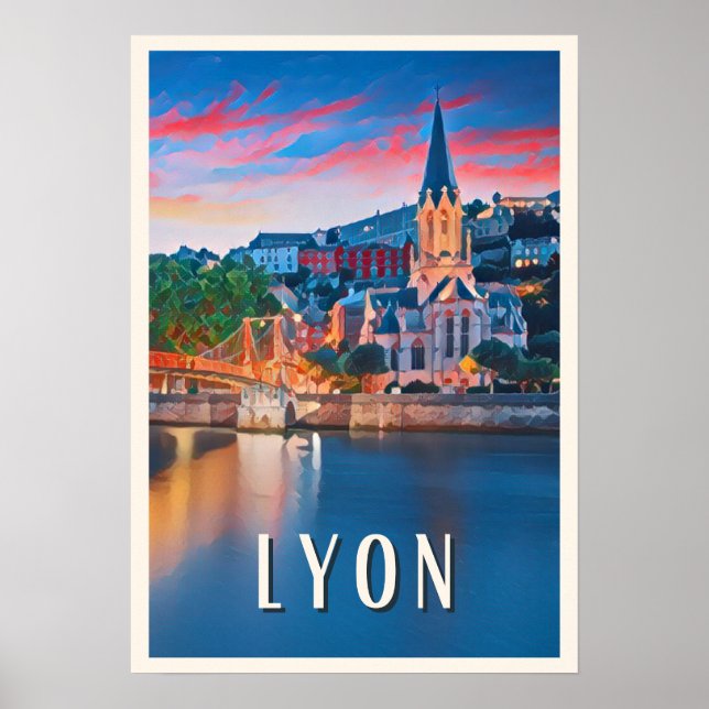 Affiche Lyon Photo Vintage Poster (Framsidan)
