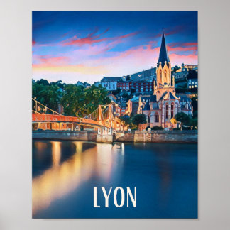 Affiche Lyon Photo Vintage Poster