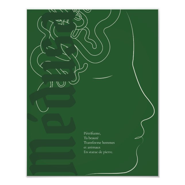 Affiche Médusa Fototryck (Framsidan)