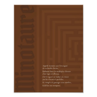 Affiche Minotaure Fototryck