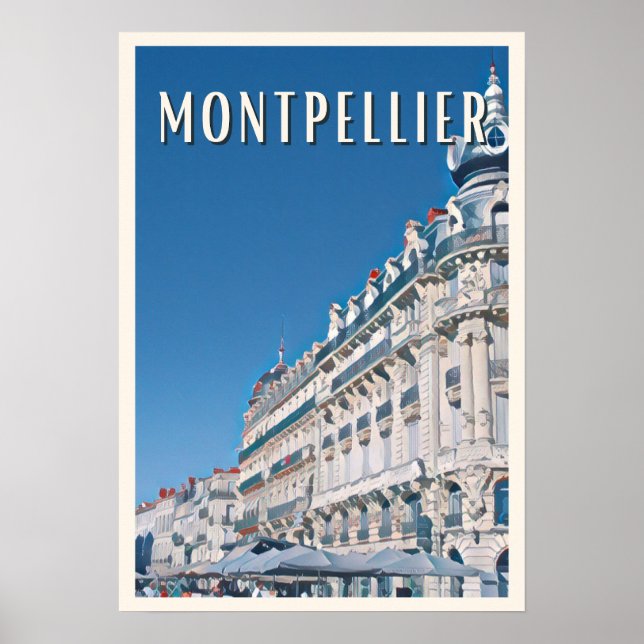 Affiche Montpellier Photo Vintage Poster (Framsidan)