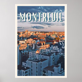 Affiche Montreuil Photo Vintage Poster