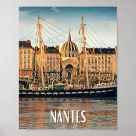 Affiche Nantes Photo Vintage Poster