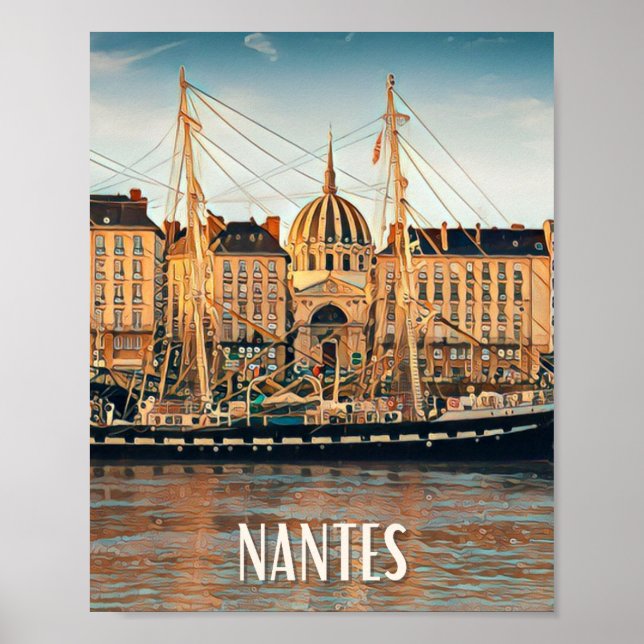 Affiche Nantes Photo Vintage Poster (Framsidan)