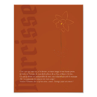 Affiche Narcisse Fototryck