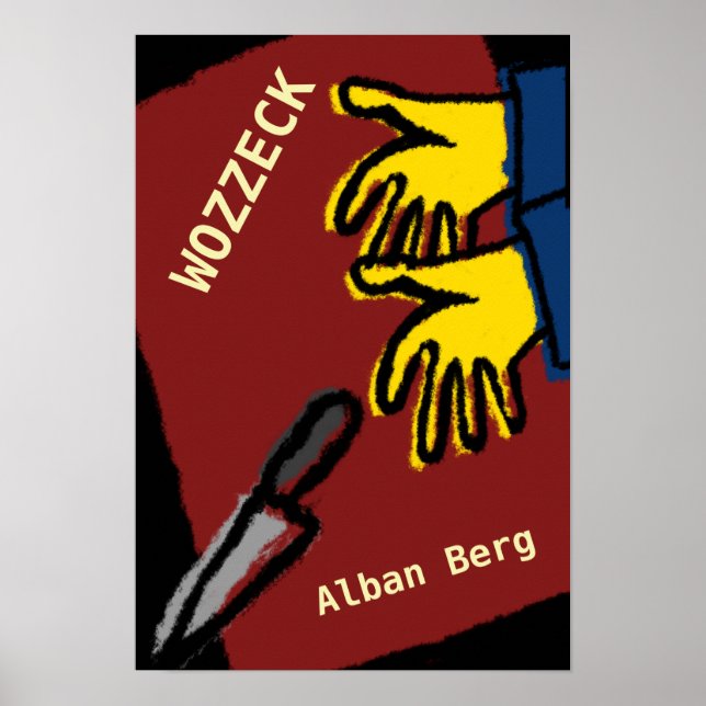 Affiche Opéra Wozzeck, Alban Berg Poster (Framsidan)
