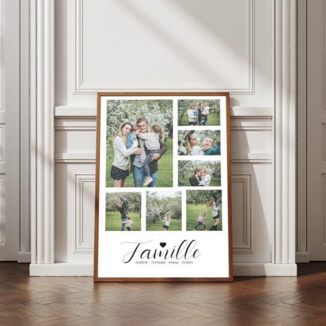 Affiche Personnalisé Notre Famille 7 Photos et les Poster (Skapare uppladdad)