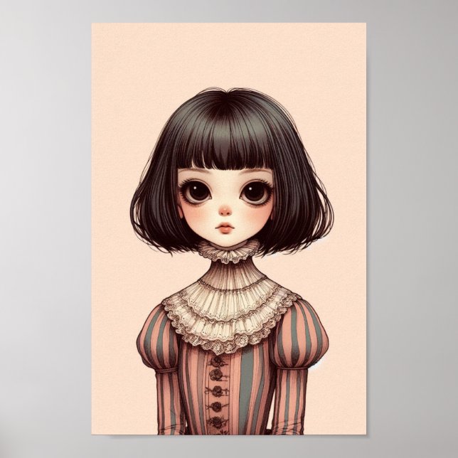 Affiche portrait de jeune fille poster (Framsidan)