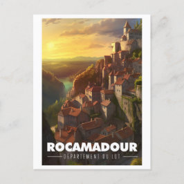 Affiche Rocamadour - France - Département du Lot - Vykort