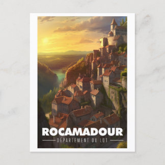 Affiche Rocamadour - France - Département du Lot - Vykort