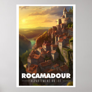 Affiche Rocamadour - Frankrike - Département du Lo Poster