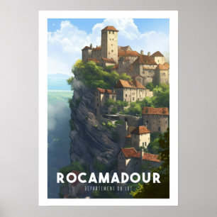 Affiche Rocamadour - Frankrike - Département du Lo Poster