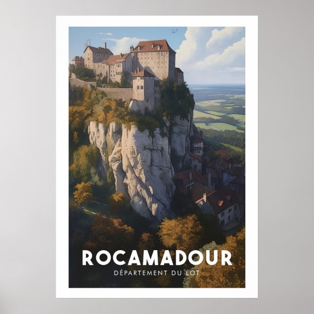 Affiche Rocamadour - Frankrike - Département du Lo Poster (Framsidan)