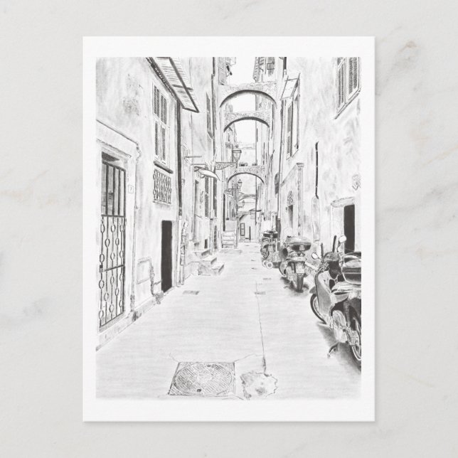 Affiche  Rue étroite italienne Vykort (Framsida)