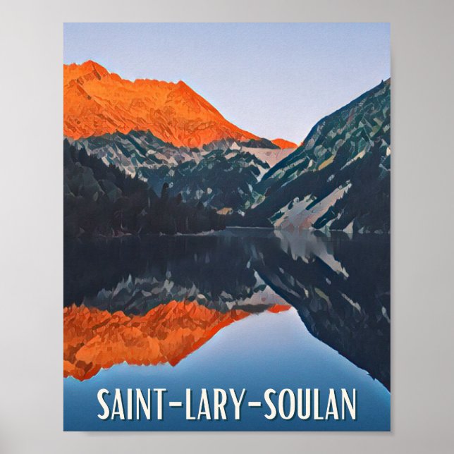 Affiche Saint-Lary-Soulan Station de ski Poster (Framsidan)