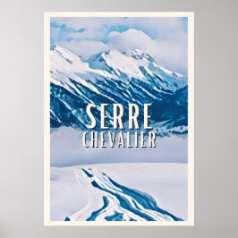 Affiche Serre Chevalier Station de ski Poster