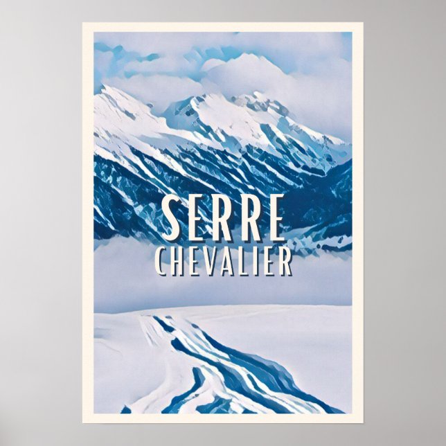 Affiche Serre Chevalier Station de ski Poster (Framsidan)