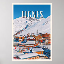 Affiche Tignes Station de ski Poster