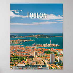 Affiche Toulon Photo Vintage Poster