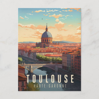 Affiche Toulouse - France - illustration Vykort