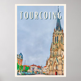 Affiche Tourcoing Photo Vintage Poster