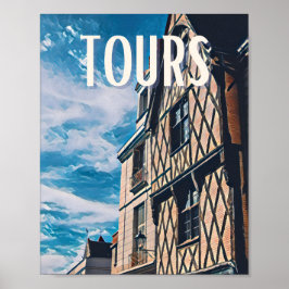 Affiche Tours Photo Vintage Poster