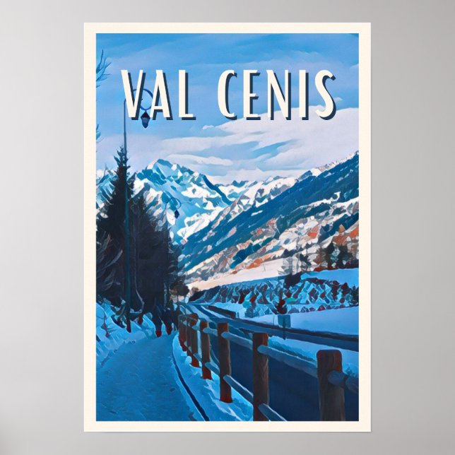 Affiche Val-Cenis Station de ski Poster (Framsidan)