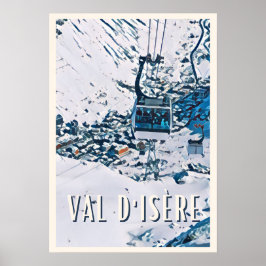 Affiche Val d'Isère Station de ski Poster