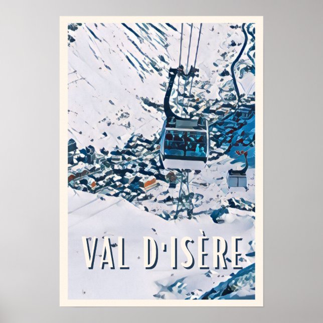 Affiche Val d'Isère Station de ski Poster (Framsidan)