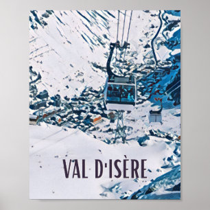Affiche Val d'Isère Station de ski Poster