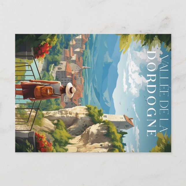 Affiche - Vallée de la dordogne - 24 Vykort (Framsida)