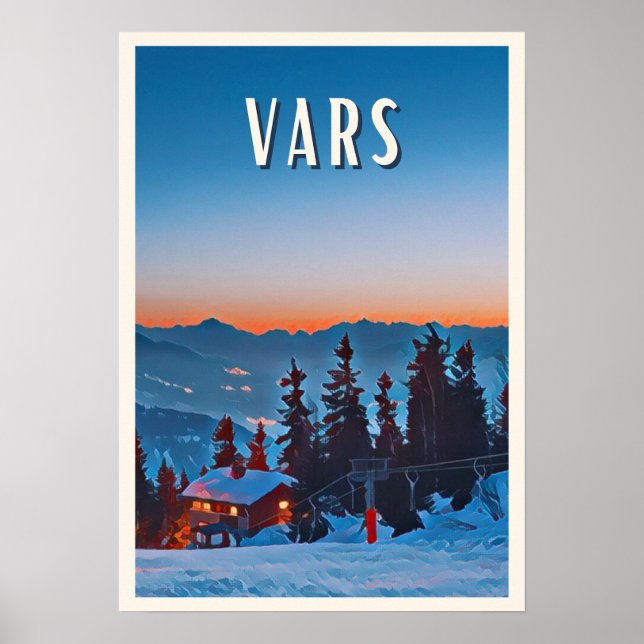 Affiche Vars Station de ski Poster (Framsidan)