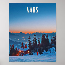 Affiche Vars Station de ski  Poster
