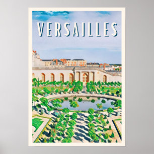 Affiche Versailles Photo Vintage Poster