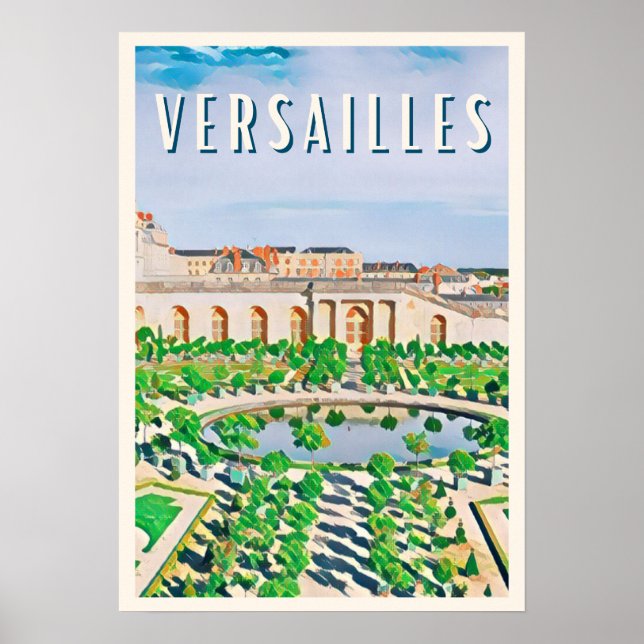 Affiche Versailles Photo Vintage Poster (Framsidan)