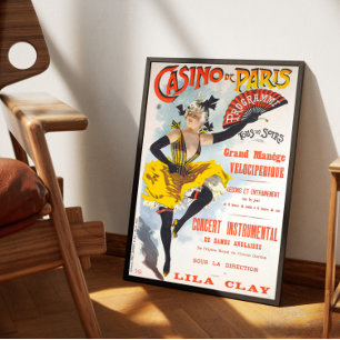 Affiche vintage Casino de Paris Poster