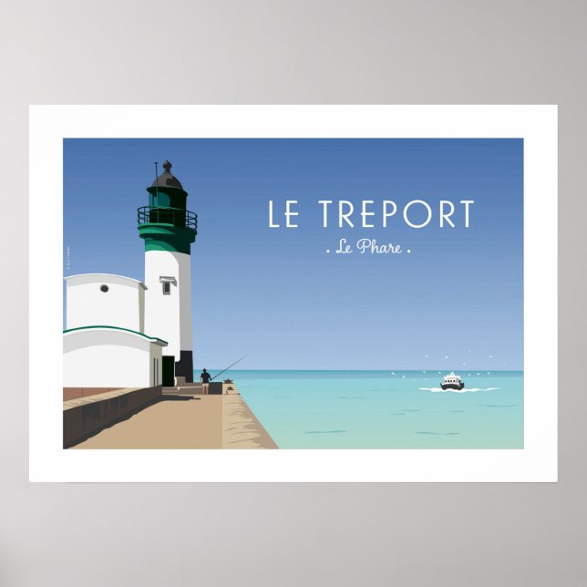 Affiche Vintage / Poster - Le Treport (Framsidan)