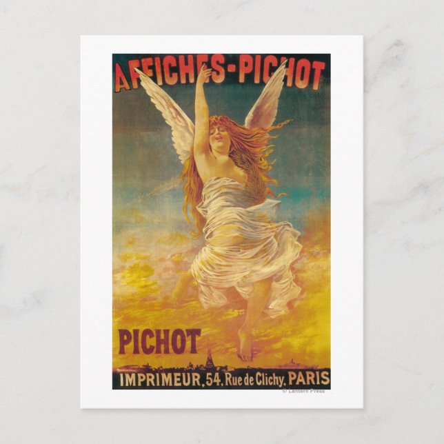 Affiches-Pichot Promotional Poster Vykort (Framsida)