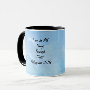 Affirma/Scripture Philippians 4:13 Original Art Mugg
