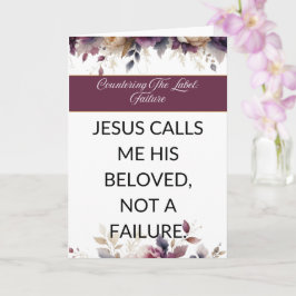 Affirmation card mental wellness for her - White  Kort