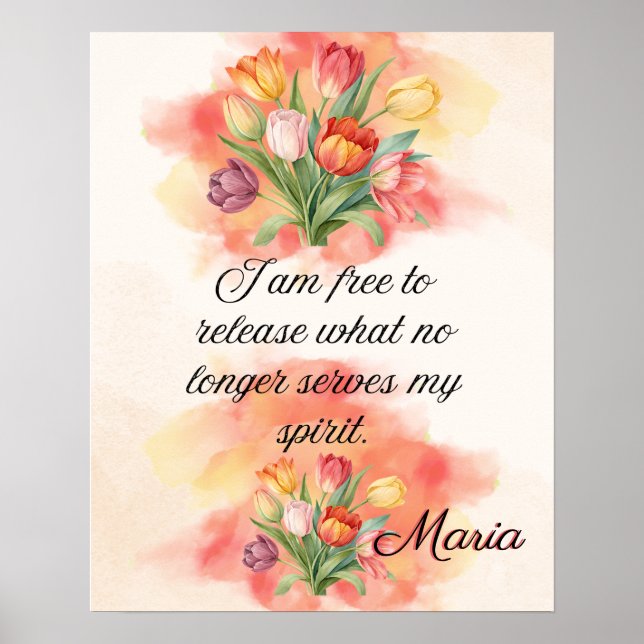 Affirmation Faith: I Am Free To Release  Poster (Framsidan)