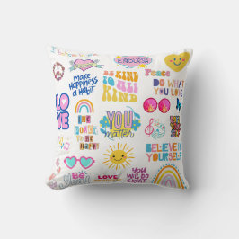 AFFIRMATIONS KINDNESS THROW PILLOW KUDDE