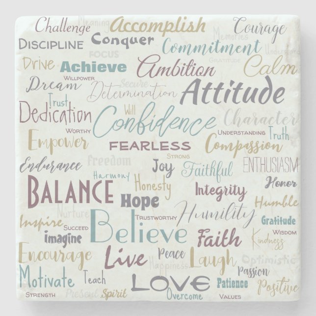 Affirmations    stenunderlägg (Framsidan)