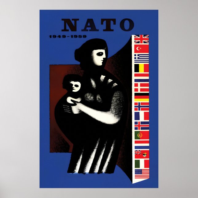 Affisch 10 år NATO 1949-1959 (Framsidan)