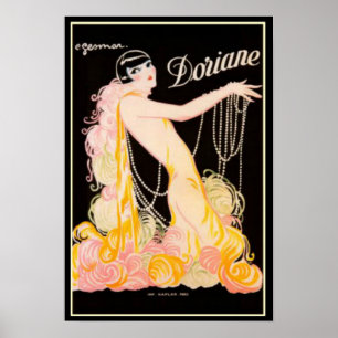 Affisch 13 x 19 för annons för vintageart