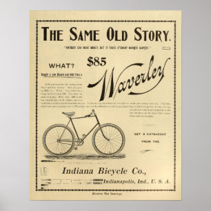 Affisch 1894 för konst för Waverly Indiana