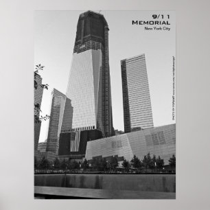 Affisch 18x24 BW8 för 911 minnes- NYC