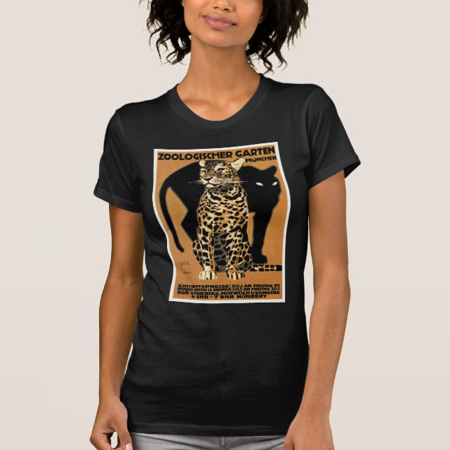 Affisch 1912 för Ludwig Hohlwein LeopardMunich Zoo Tee (Framsida)