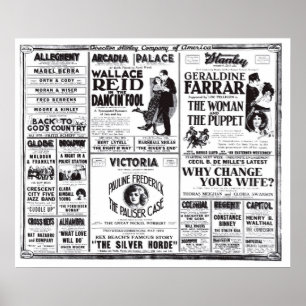 Affisch 1920 för annons för Wallace Reid